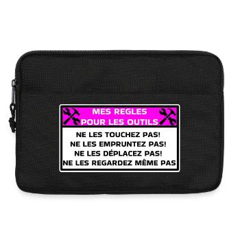 My rules for tools - Laptop bag 13" - black - Front