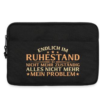 Retirement no longer responsible - pension gift - Laptop bag 13" - black - Front