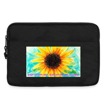 Sunflower Color Rush Art - Laptop bag 13" - black - Front