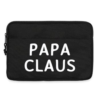Papa Claus Christmas Father Christmas Sweater - Laptop bag 13" - black - Front