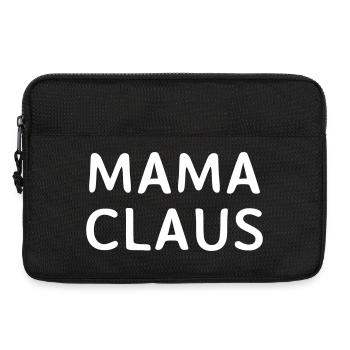 Mama Claus Weihnachten Mutter Weihnachtspullover - Laptoptasche 13" - Schwarz - Vorne