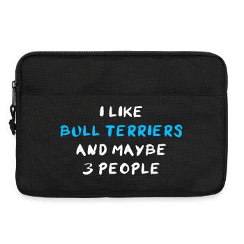 Bull Terrier Bullterrier - Sacoche pour ordinateur portable 13 pouces - noir - Devant