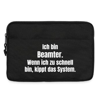Civil servant vs system too fast - Laptop bag 13" - black - Front