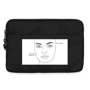 strong women - Laptop bag 13" - black - Front