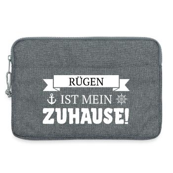 Île de Rügen, falaises de craie et mer Baltique - Küsten Design - Sacoche pour ordinateur portable 13 pouces - gris chiné - Devant