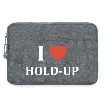 I like Hold-Up - Laptop bag 13" - heather grey - Front