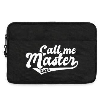 Master 2026 Abschluss Promotion Sponsion - Laptoptasche 13" - Schwarz - Vorne