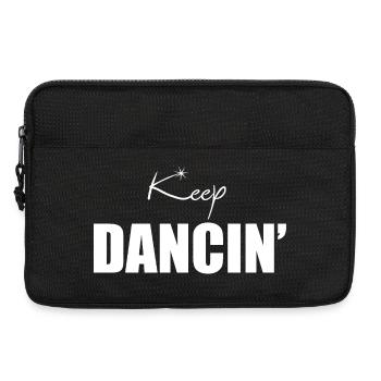 Cadeau de danseur rétro Keep Dancing & Professeur de danse en haut - Sacoche pour ordinateur portable 13 pouces - noir - Devant