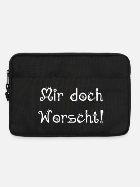 mir worscht, lustige pfälzer sprüche - Laptoptasche 13" - Schwarz