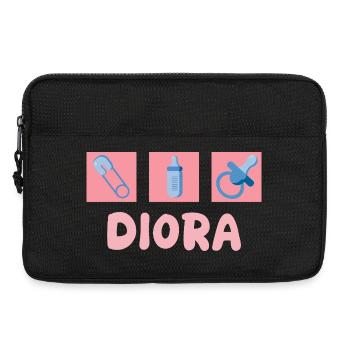Diora bébé - Sacoche pour ordinateur portable 13 pouces - noir - Devant