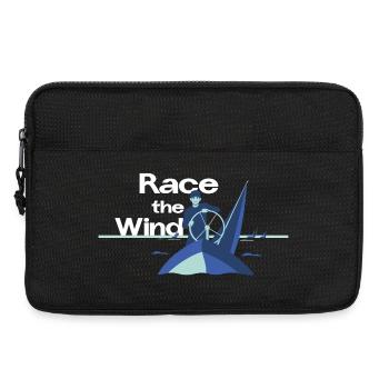 Race the Wind – Regatta Crew Segel Spruch - Laptoptasche 13" - Schwarz - Vorne