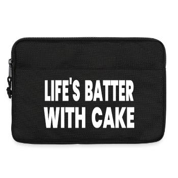 Kuchen - Laptoptasche 13" - Schwarz - Vorne