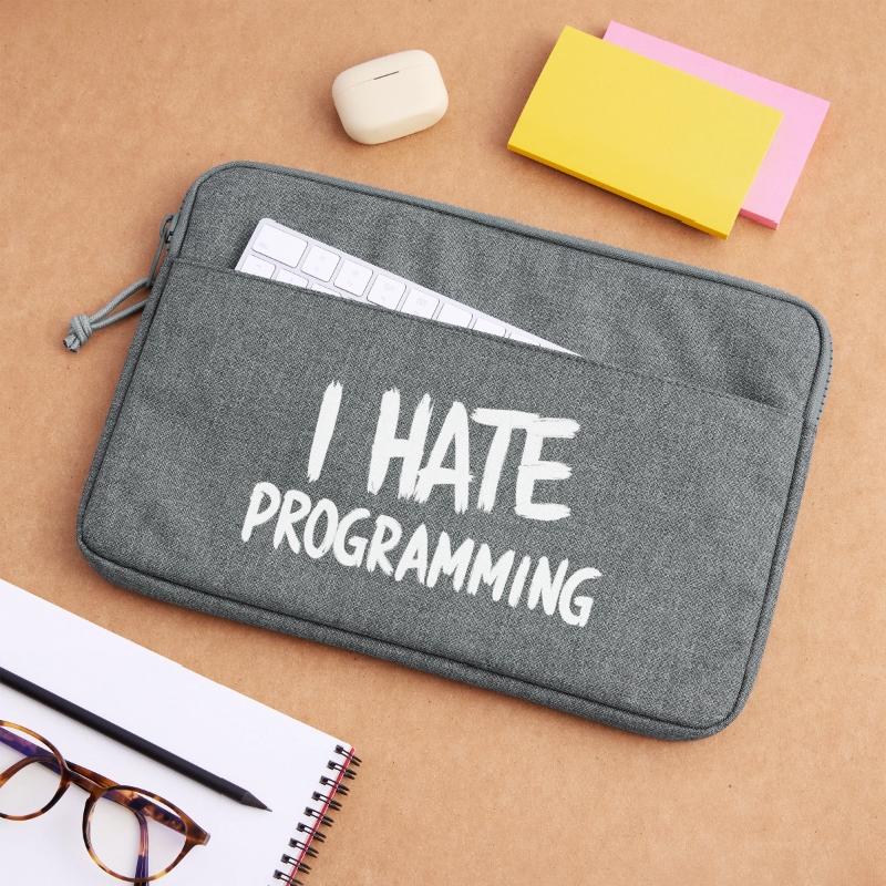 I Hate Programming Fun PC CPU Programmer Laptop bag 13"