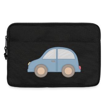 Petit graphique de voiture bleue - Sacoche pour ordinateur portable 13 pouces - noir - Devant