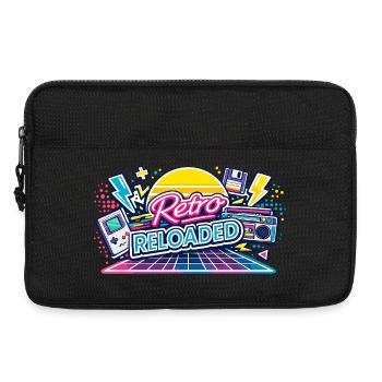 Retro Reloaded Neon Grid - Laptop bag 13" - black - Front