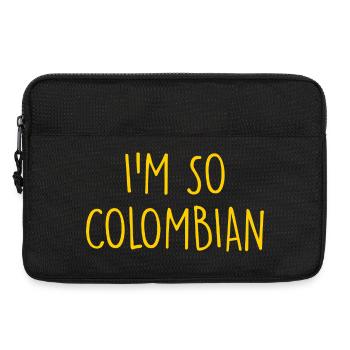 Je suis tellement colombienne colombienne - Sacoche pour ordinateur portable 13 pouces - noir - Devant