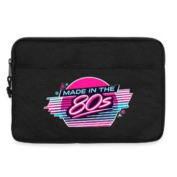 Rétro néon fabriqué dans les années 80 - Sacoche pour ordinateur portable 13 pouces - noir - Devant