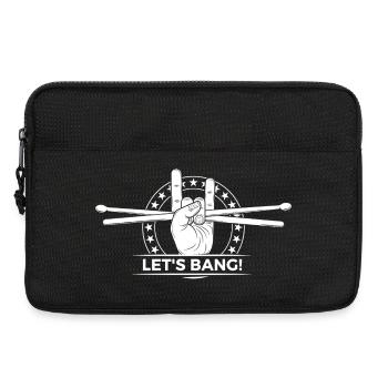 Let’s Bang Drum Emblem - Laptop bag 13" - black - Front