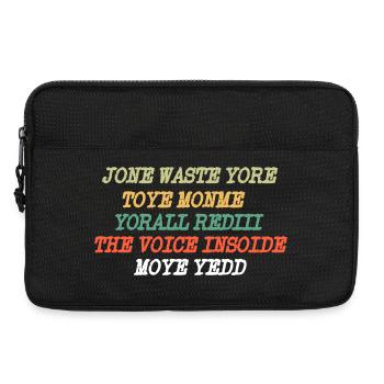 JONE WASTE YORE TOYE MONME YORALL REDIII THE VOICE - Laptop bag 13" - black - Front