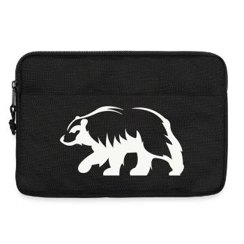 Bär Silhouette - Laptoptasche 13" - Schwarz - Vorne