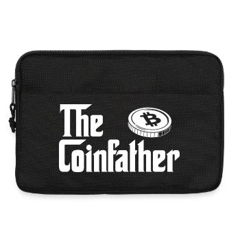 Parodie de Coinfather Crypto Bitcoin Hodl Blockchain - Sacoche pour ordinateur portable 13 pouces - noir - Devant