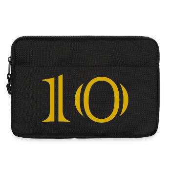 10. 10 ANS. 10e ANNIVERSAIRE. ANNIVERSAIRE 10 ANS. - Sacoche pour ordinateur portable 13 pouces - noir - Devant