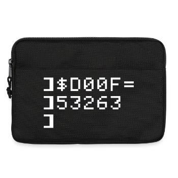 DOOF Code 8 bits Nerd Terminal Pixel Retro - Sacoche pour ordinateur portable 13 pouces - noir - Devant