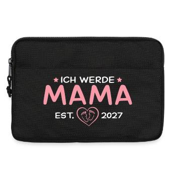 Ich werde Mama 2027 – Schwangerschaft Verkündung - Laptoptasche 13" - Schwarz - Vorne