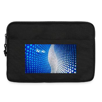 Cobalt Bubblewave Abstract - Laptoptasche 13" - Schwarz - Vorne