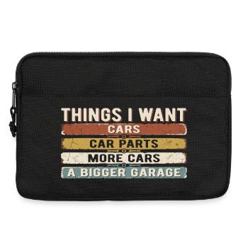 Vintage Garage Car Humor | Mecano Gift - Laptop bag 13" - black - Front