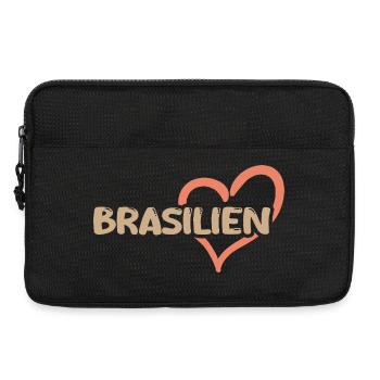 Brasilien Herz - Laptoptasche 13" - Schwarz - Vorne