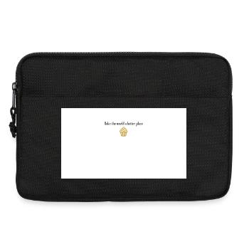 Backe die Welt einen besseren Cupcake - Laptoptasche 13" - Schwarz - Vorne