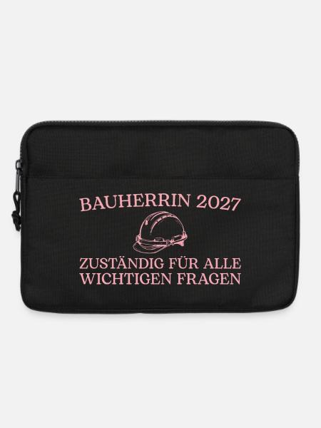 Bauherrin 2027 Zuständig für Fragen Hausbau - Laptoptasche 13" - Schwarz