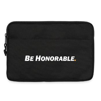 Be honorable - Sei ehrenhaft - Laptoptasche 13" - Schwarz - Vorne