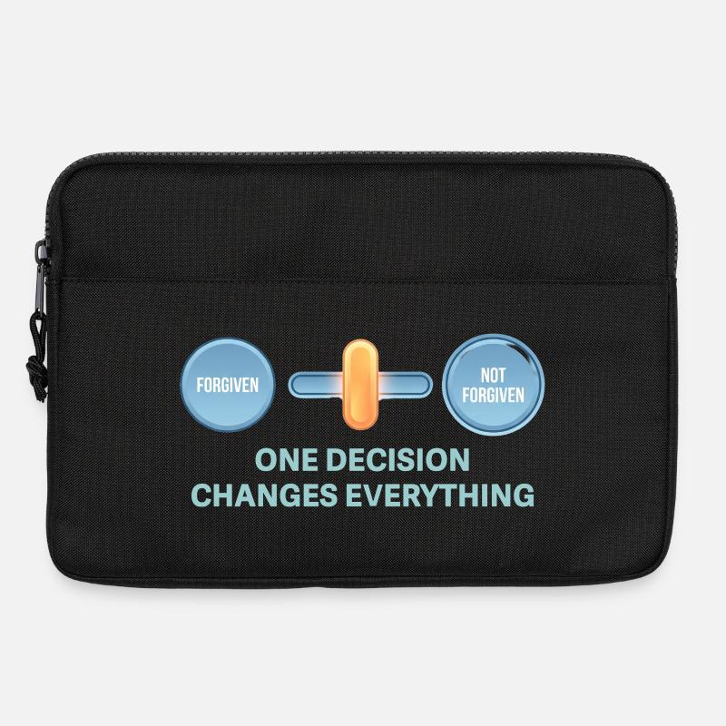One decision changes everything - Laptop bag 13" - black