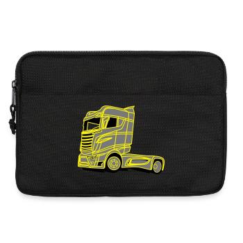 LKW Brummi - Laptoptasche 13" - Schwarz - Vorne