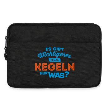 kegeln kegelclub spruch - Laptoptasche 13" - Schwarz - Vorne