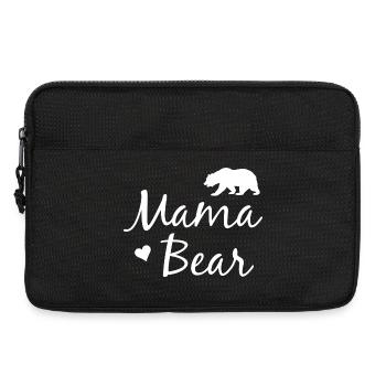 Mama Bär - Mama Bear - Laptoptasche 13" - Schwarz - Vorne