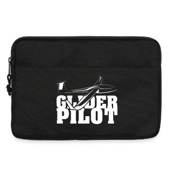 Pilote de planeur symbole amis équipe planeur volant - Sacoche pour ordinateur portable 13 pouces - noir - Devant