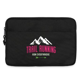 Trail Running – Courez partout - Sacoche pour ordinateur portable 13 pouces - noir - Devant