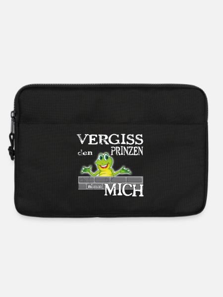 Frosch König textile Geschenkidee - Laptoptasche 13" - Schwarz