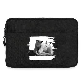 Eisbär - stay cool - Laptoptasche 13" - Schwarz - Vorne