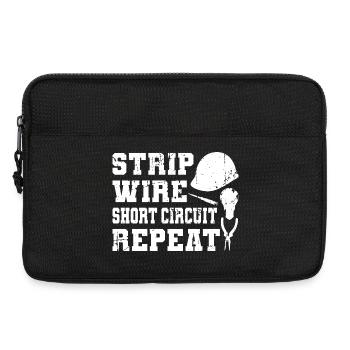 Elektrotechniker Zitat - Laptoptasche 13" - Schwarz - Vorne