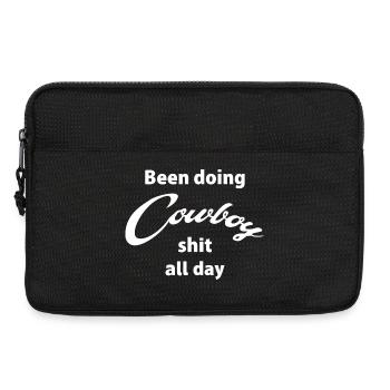 Ich habe den ganzen Tag Cowboy-Scheiße gemacht - Laptoptasche 13" - Schwarz - Vorne