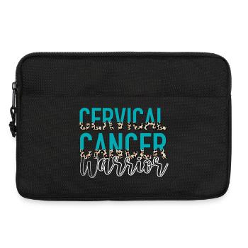 Gebärmutterhalskrebs HPV Cervical Cancer Warrior - Laptop bag 13" - black - Front