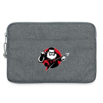 Père Noël Heavy Metal - Sacoche pour ordinateur portable 13 pouces - gris chiné - Devant