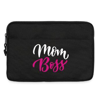 Maman patronne - Sacoche pour ordinateur portable 13 pouces - noir - Devant