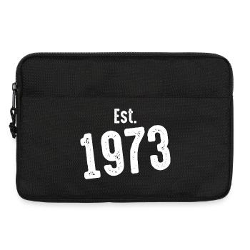 Est 1973 Vintage Distress - Laptop bag 13" - black - Front