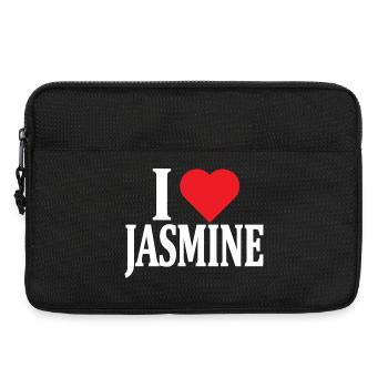 T-Shirt Ich liebe Jasmin T-Shirt Geschenkidee - Laptoptasche 13" - Schwarz - Vorne