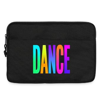Rainbow Gradient Dance Typography - Laptop bag 13" - black - Front
